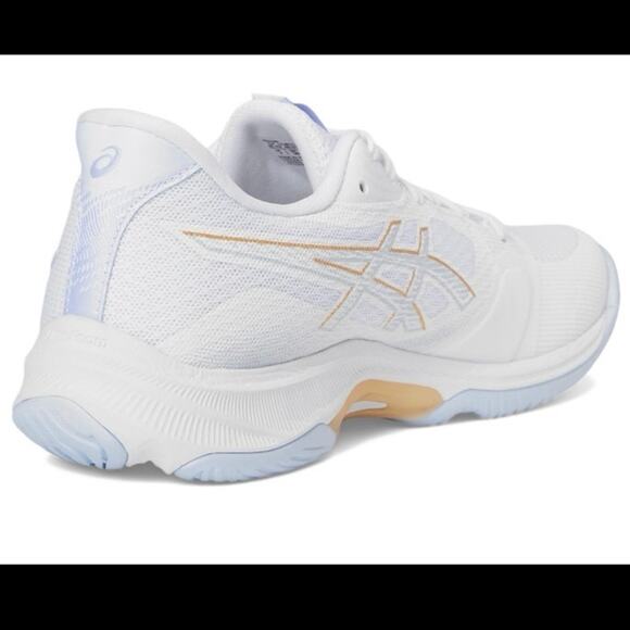 ASICS Netburner Ballistic FF 4 White Champagne Women’s Wide 8.5 Volleyball NEW - Picture 4 of 15